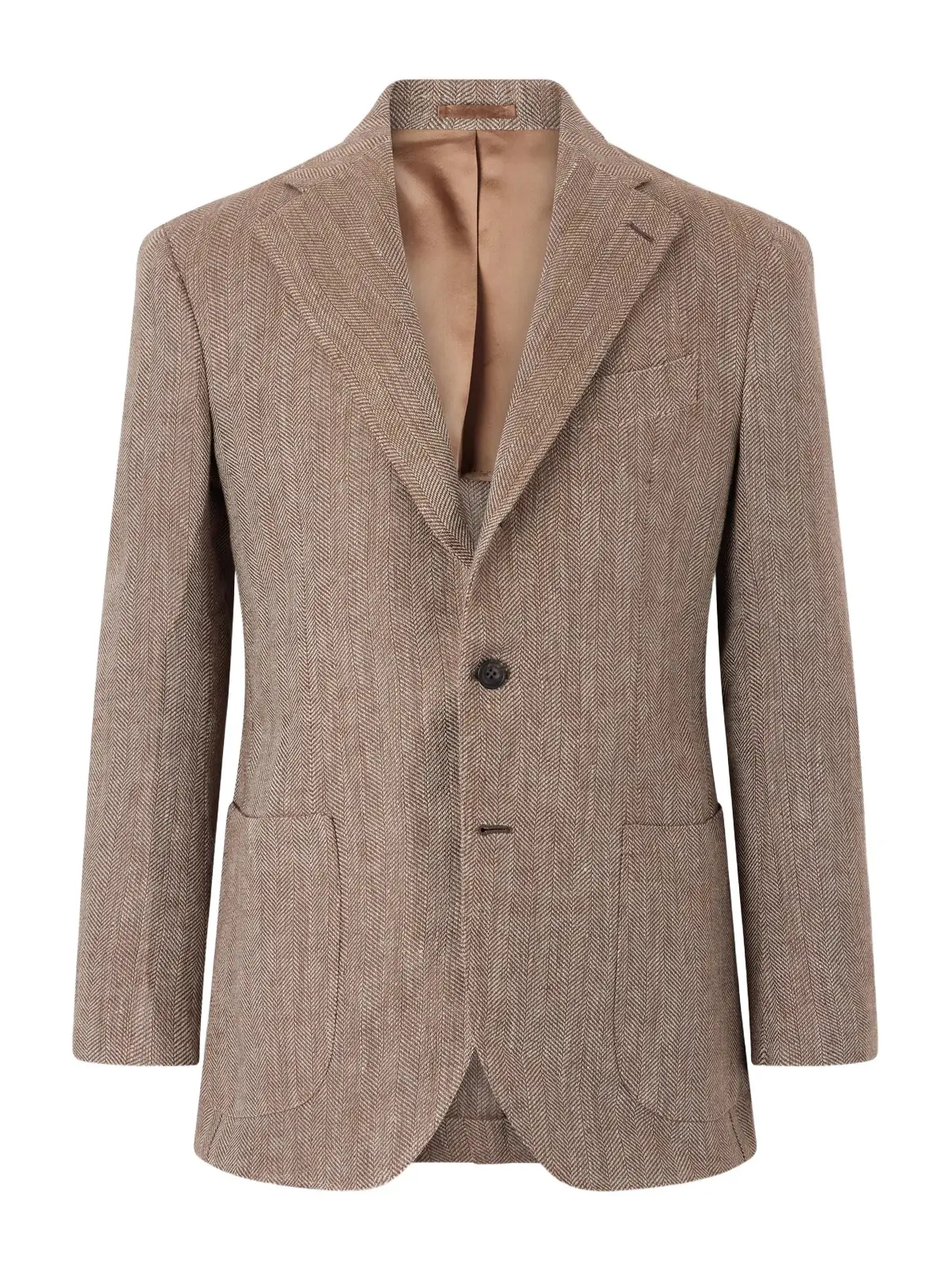Herrinbone Linen Blazer - Men