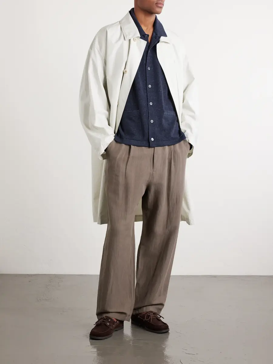 PIACENZA 1733 Silk and Linen-Blend Chore Overshirt - Men | Thumbnail 2 PIACENZA 1733 Silk and Linen-Blend Chore Overshirt - Men | Thumbnail 2