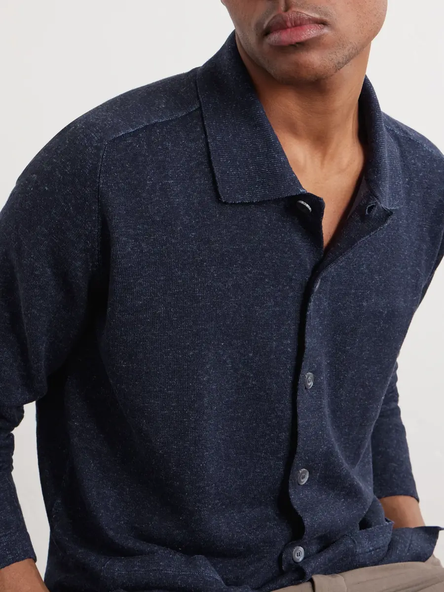 PIACENZA 1733 Silk and Linen-Blend Chore Overshirt - Men | Thumbnail 5 PIACENZA 1733 Silk and Linen-Blend Chore Overshirt - Men | Thumbnail 5