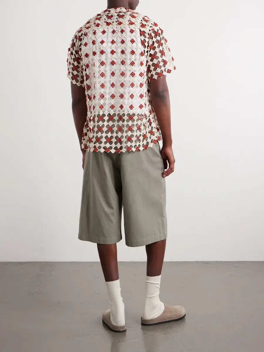 BODE Cotton-Lace Shirt - Men | Thumbnail 4 BODE Cotton-Lace Shirt - Men | Thumbnail 4