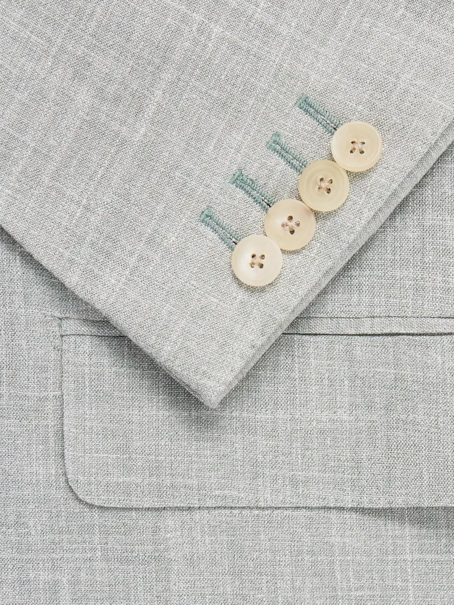 Thom Sweeney Wool, Silk and Linen-Blend Blazer - Men | Thumbnail 6 Thom Sweeney Wool, Silk and Linen-Blend Blazer - Men | Thumbnail 6