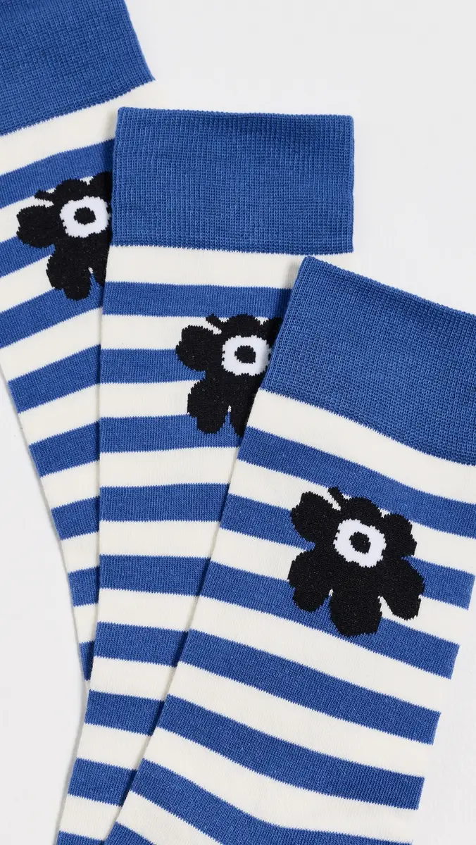 Marimekko Kasvaa Tasaraita Unikko One Socks | Thumbnail 3