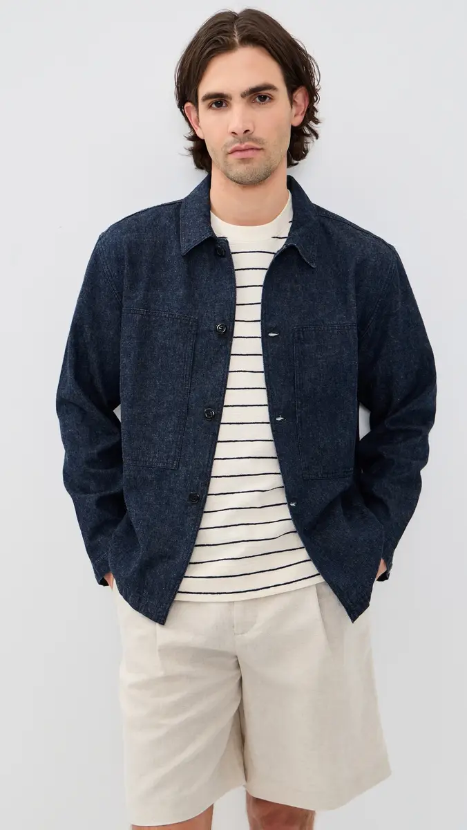 Knickerbocker Mafra Denim Cotton and Linen Overshirt | Thumbnail 2 Knickerbocker Mafra Denim Cotton and Linen Overshirt | Thumbnail 2