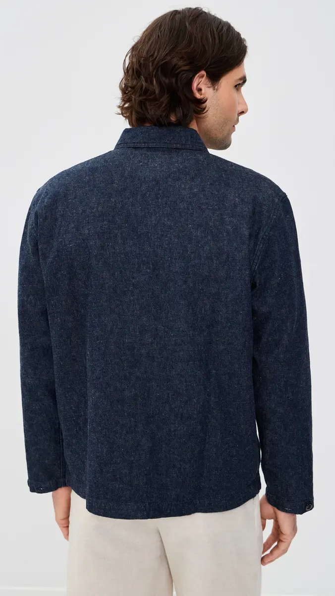Knickerbocker Mafra Denim Cotton and Linen Overshirt | Thumbnail 3 Knickerbocker Mafra Denim Cotton and Linen Overshirt | Thumbnail 3