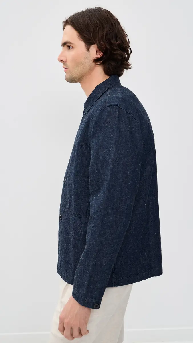 Knickerbocker Mafra Denim Cotton and Linen Overshirt | Thumbnail 4 Knickerbocker Mafra Denim Cotton and Linen Overshirt | Thumbnail 4