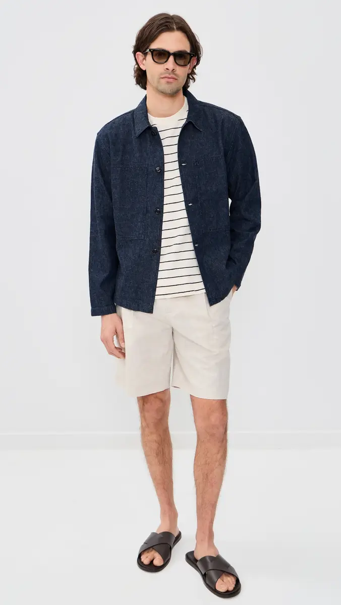Knickerbocker Mafra Denim Cotton and Linen Overshirt | Thumbnail 5 Knickerbocker Mafra Denim Cotton and Linen Overshirt | Thumbnail 5