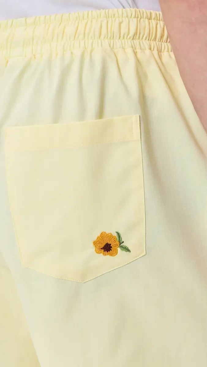 Fanm Mon Talha Embroidered Linen Shorts 6 | Thumbnail 6