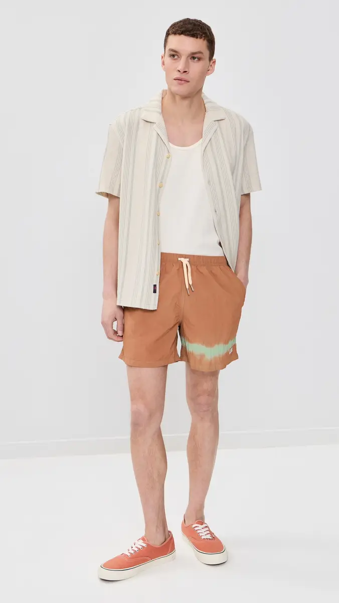 Bather Caeterpillar x Overdyed Swim Trunks 6 adder Blue | Thumbnail 5 Bather Caeterpillar x Overdyed Swim Trunks 6 adder Blue | Thumbnail 5