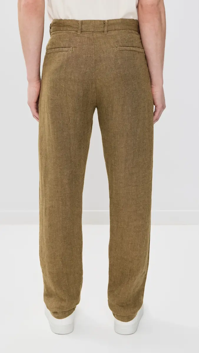 Alex Crane Pleated Linen Alta Trousers | Thumbnail 3 Alex Crane Pleated Linen Alta Trousers | Thumbnail 3