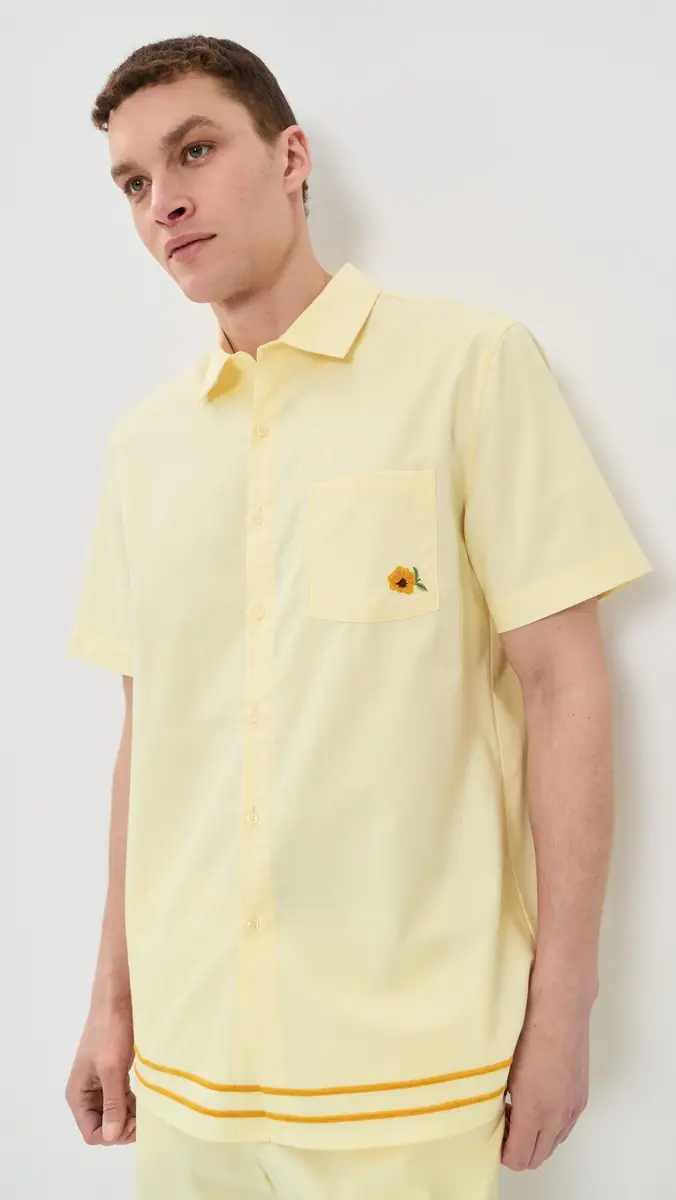 Fanm Mon Efe Embroidered Linen Camp Shirt | Thumbnail 2 Fanm Mon Efe Embroidered Linen Camp Shirt | Thumbnail 2