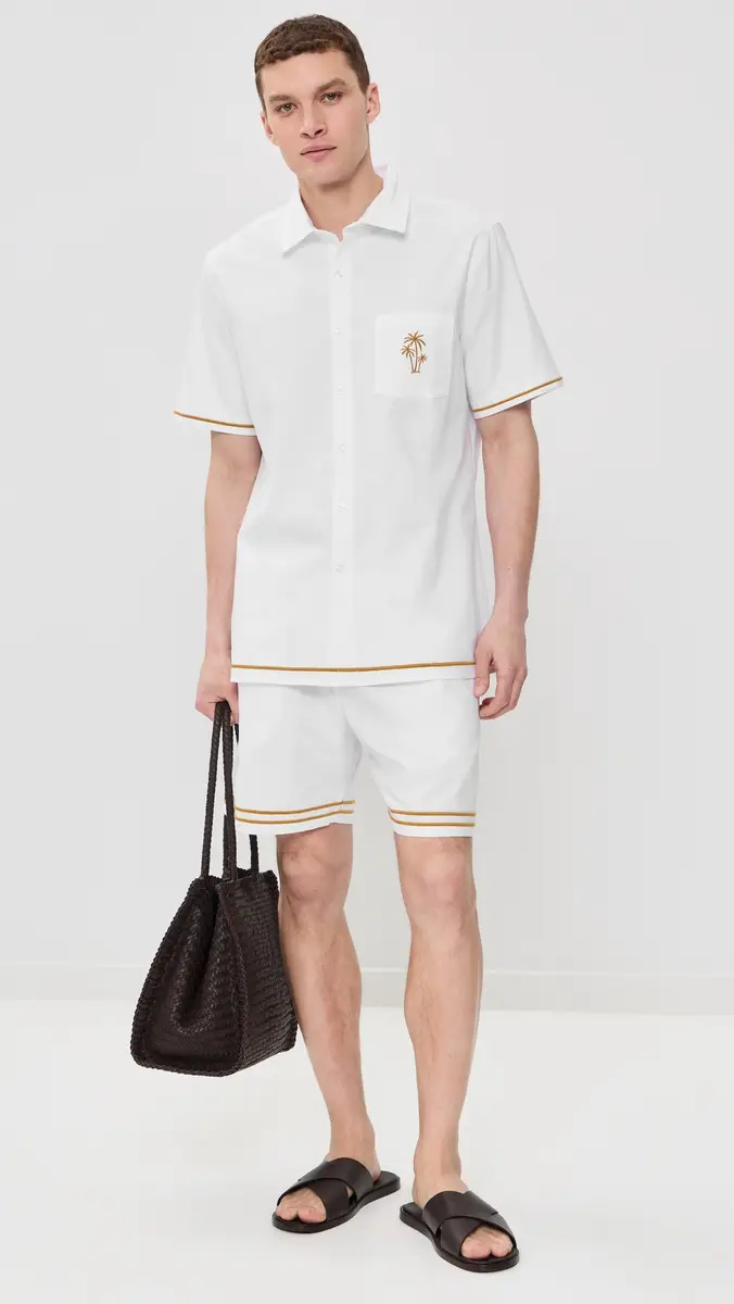 Fanm Mon Efe Embroidered Linen Camp Shirt | Thumbnail 5 Fanm Mon Efe Embroidered Linen Camp Shirt | Thumbnail 5