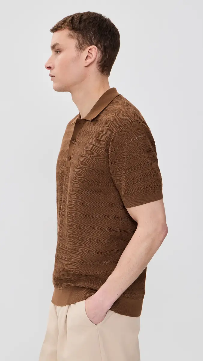 Frescobol Carioca Vidal Cotton Button Up Polo | Thumbnail 4 Frescobol Carioca Vidal Cotton Button Up Polo | Thumbnail 4