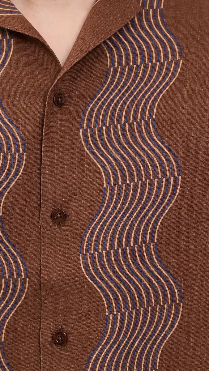 Frescobol Carioca Roberto Duo Cabana Stripe Print Linen Shirt | Thumbnail 6 Frescobol Carioca Roberto Duo Cabana Stripe Print Linen Shirt | Thumbnail 6
