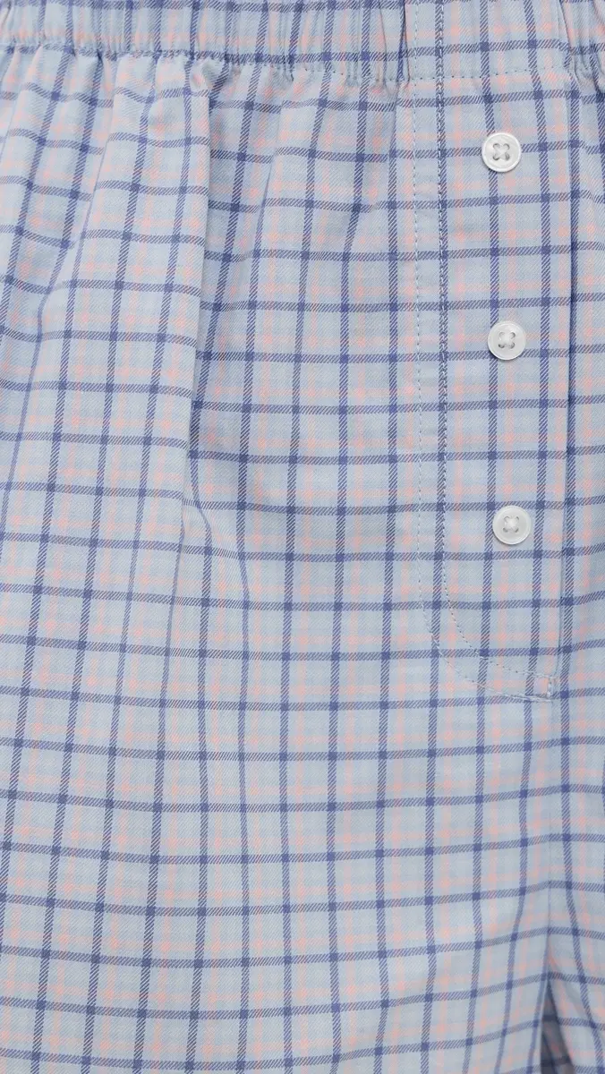 COUCOU The Boxer Shorts Blue Check | Thumbnail 6 COUCOU The Boxer Shorts Blue Check | Thumbnail 6