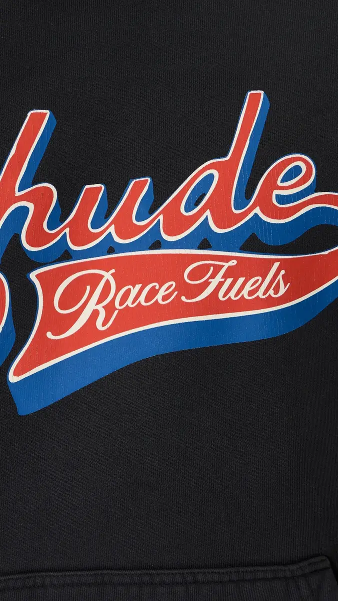 Rhude Pit Stop Hoodie Vintage Black/Red/Blue | Thumbnail 6