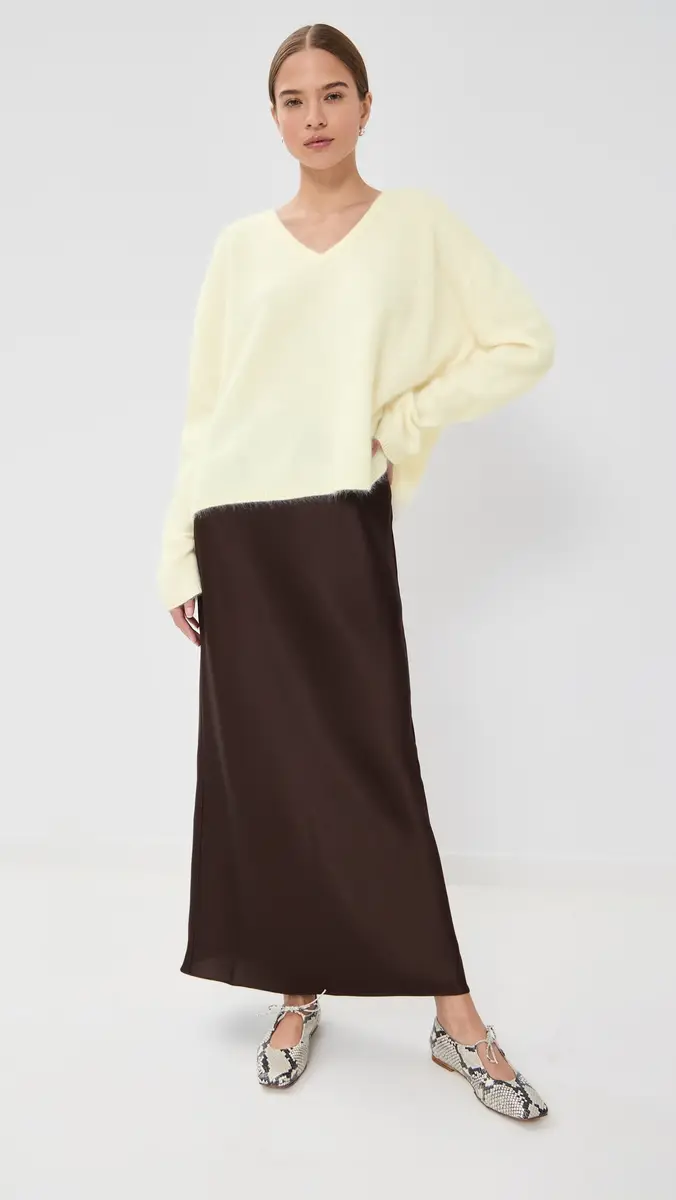 LISA YANG Margareta Cashmere Sweater Cream Brushed | Thumbnail 5