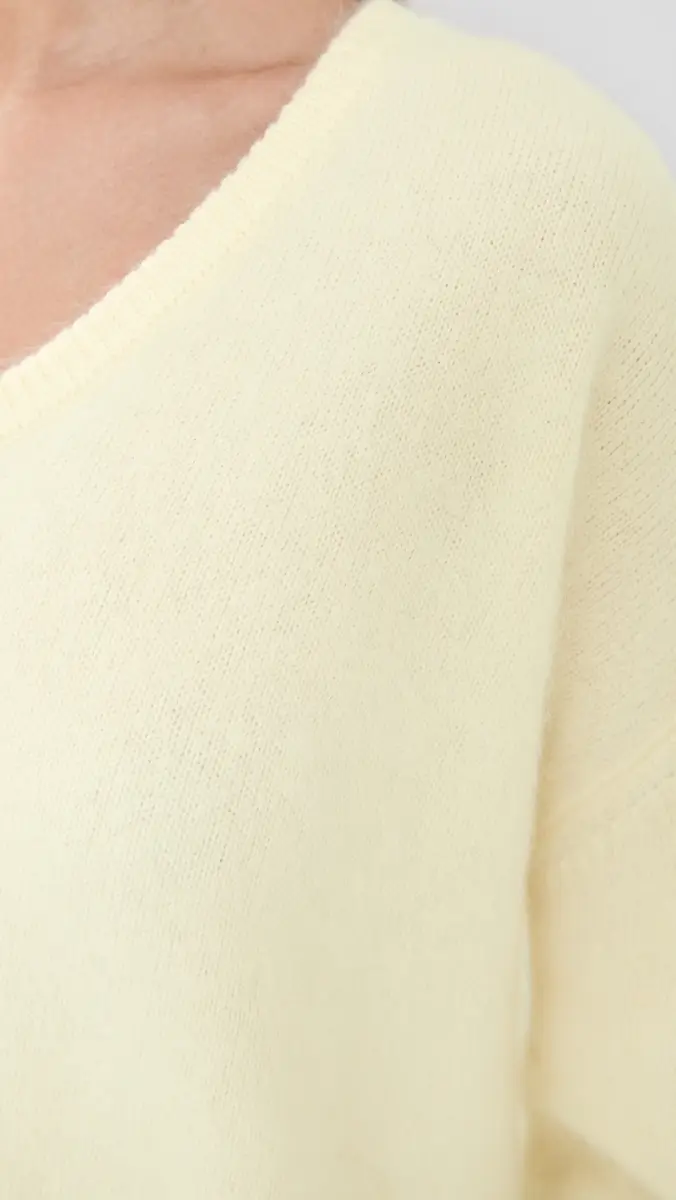 LISA YANG Margareta Cashmere Sweater Cream Brushed | Thumbnail 6