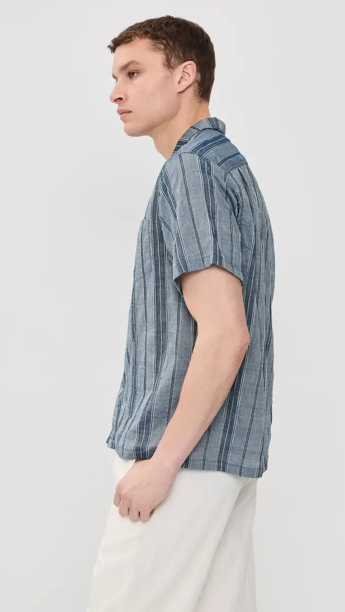 BATHER Rain Stripe Camp Shirt | Thumbnail 4 BATHER Rain Stripe Camp Shirt | Thumbnail 4