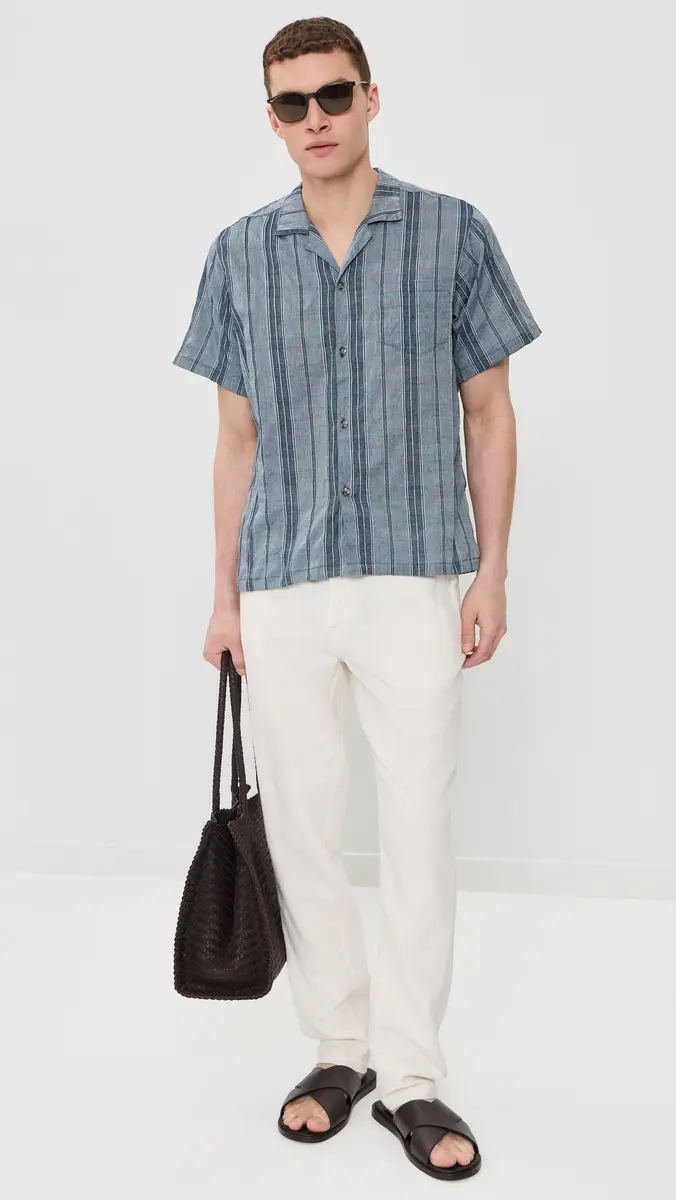 BATHER Rain Stripe Camp Shirt | Thumbnail 5 BATHER Rain Stripe Camp Shirt | Thumbnail 5
