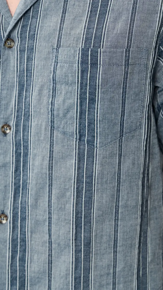 BATHER Rain Stripe Camp Shirt | Thumbnail 6 BATHER Rain Stripe Camp Shirt | Thumbnail 6