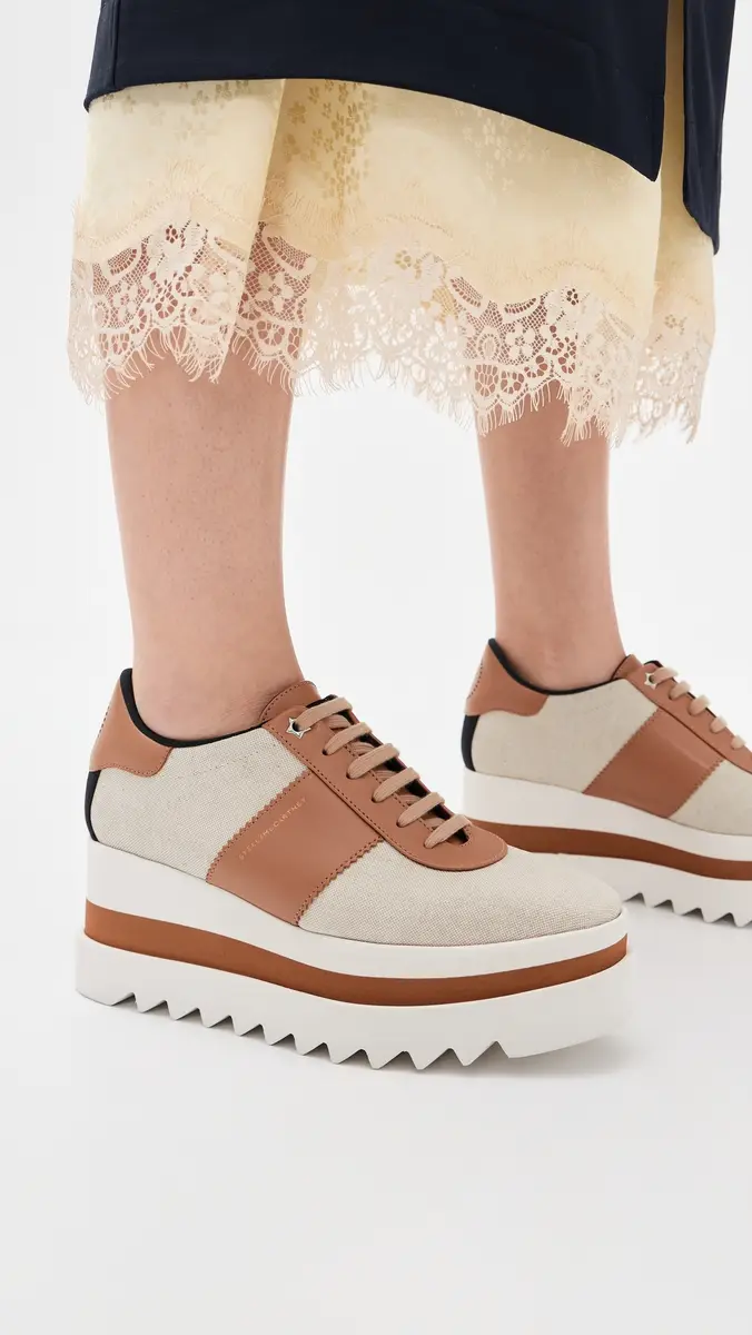 Stella McCartney Salt And Pepper Canvas Sneakelyse Ecru | Thumbnail 3 Stella McCartney Salt And Pepper Canvas Sneakelyse Ecru | Thumbnail 3