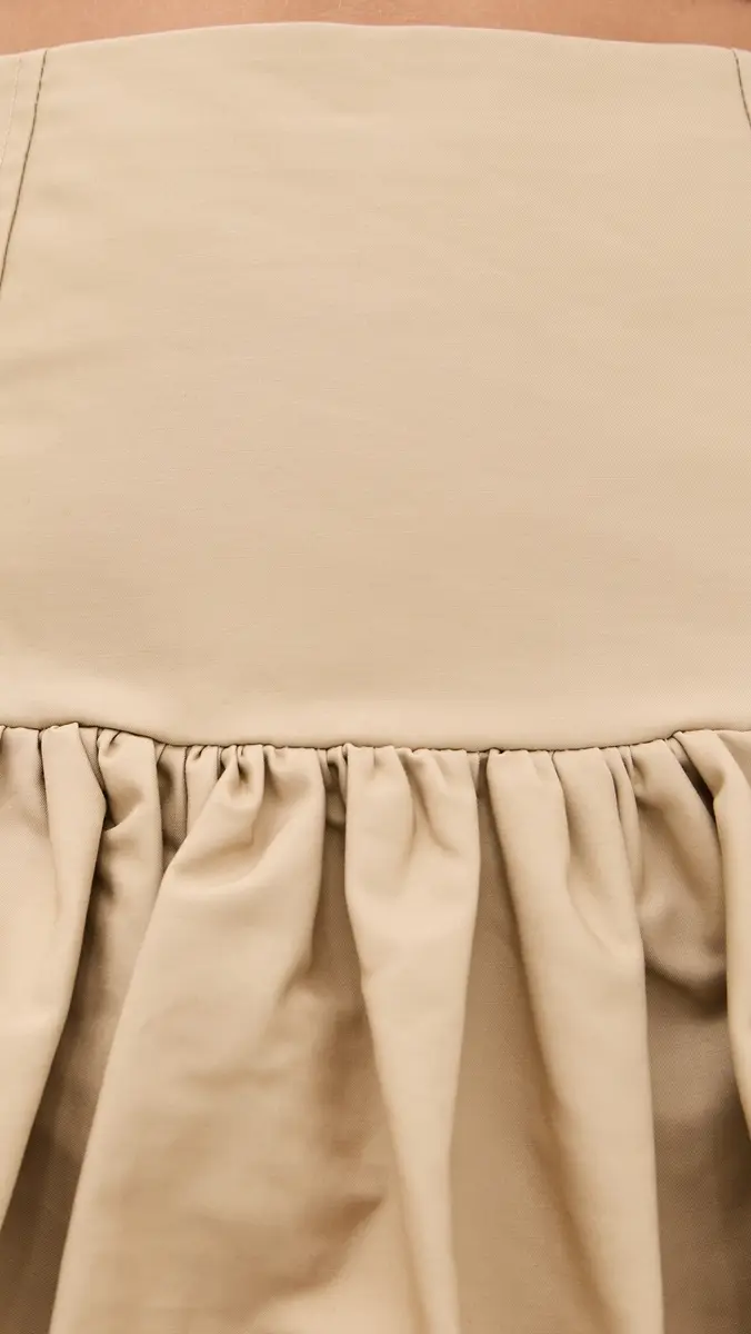 Ganni Double Cotton Mini Skirt | Thumbnail 6