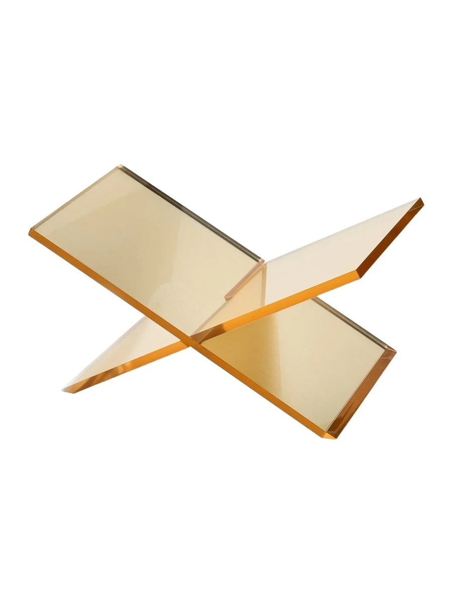 Tizo Design Lucite Book Stand Gold Gold