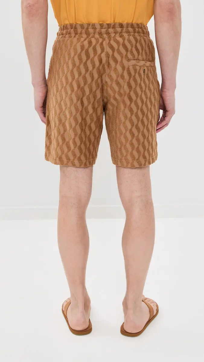 Frescobol Carioca Augusto Listra Jacquard Terry Shorts 8 | Thumbnail 3 Frescobol Carioca Augusto Listra Jacquard Terry Shorts 8 | Thumbnail 3