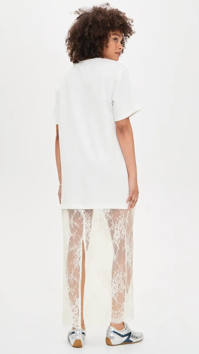 endless rose ixed Media T-Shirt Dress White | Thumbnail 3