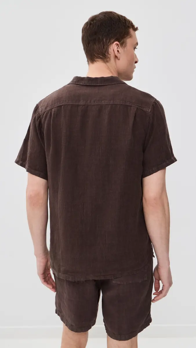 BATHER Short Sleeve Linen Camp Shirt | Thumbnail 3 BATHER Short Sleeve Linen Camp Shirt | Thumbnail 3