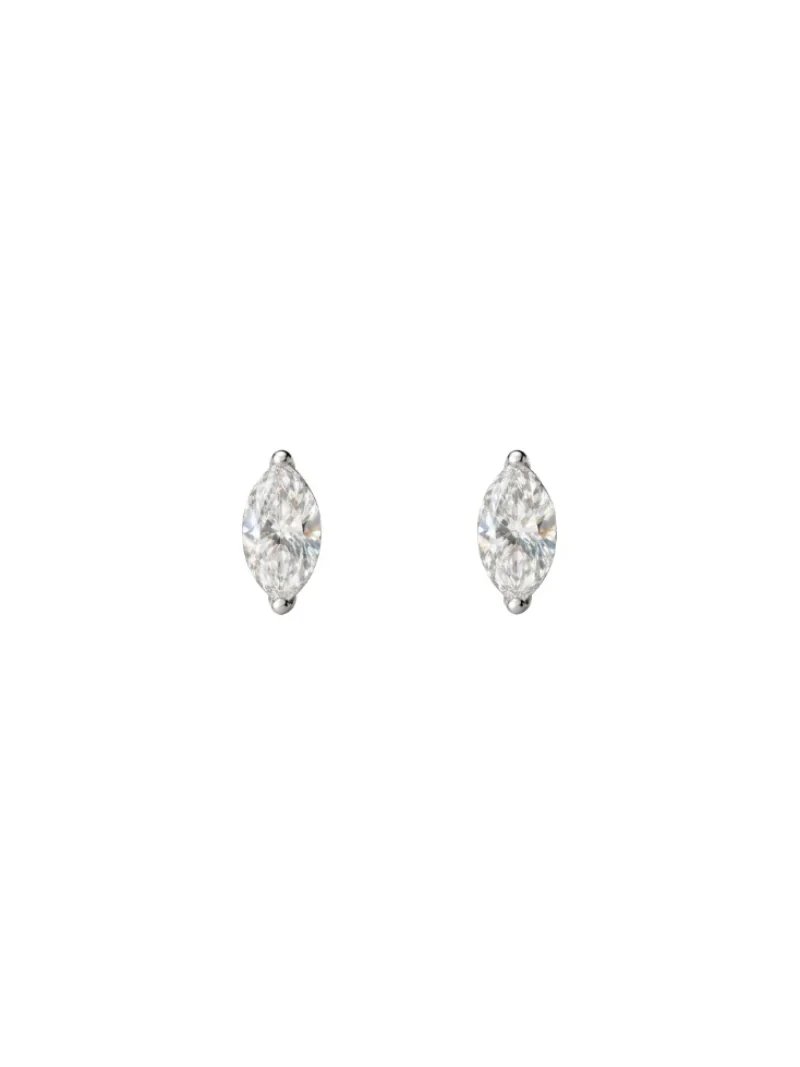 1.02ct Diamond 18K Gold Marquise Stud Earrings 1.02ct Diamond 18K Gold Marquise Stud Earrings
