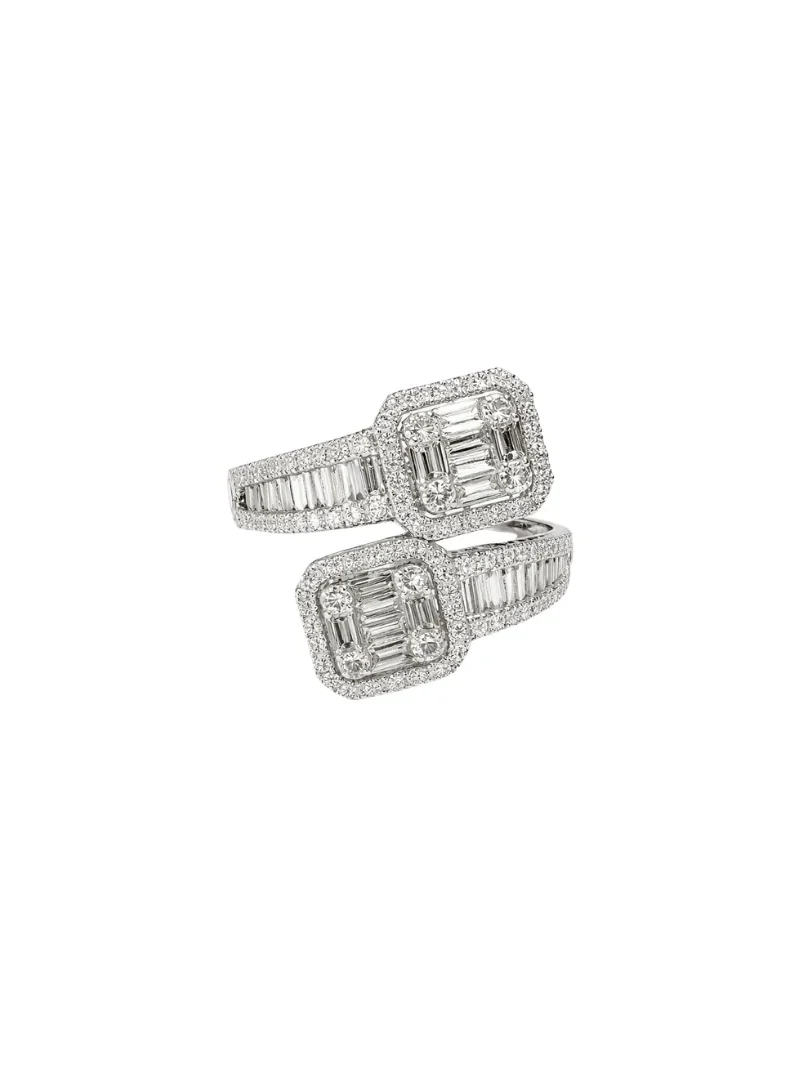1.62ct Diamond 18K Gold Bypass Ring 1.62ct Diamond 18K Gold Bypass Ring