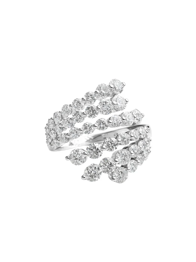 2.75ct Diamond 14K Gold Bypass Ring 2.75ct Diamond 14K Gold Bypass Ring