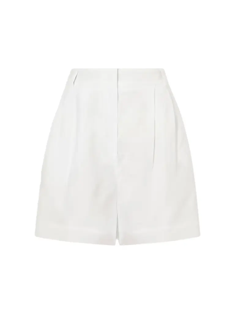 VIOLANTE NESSI Sherman Belted Pleated Linen Shorts | Image 1 VIOLANTE NESSI Sherman Belted Pleated Linen Shorts | Image 1
