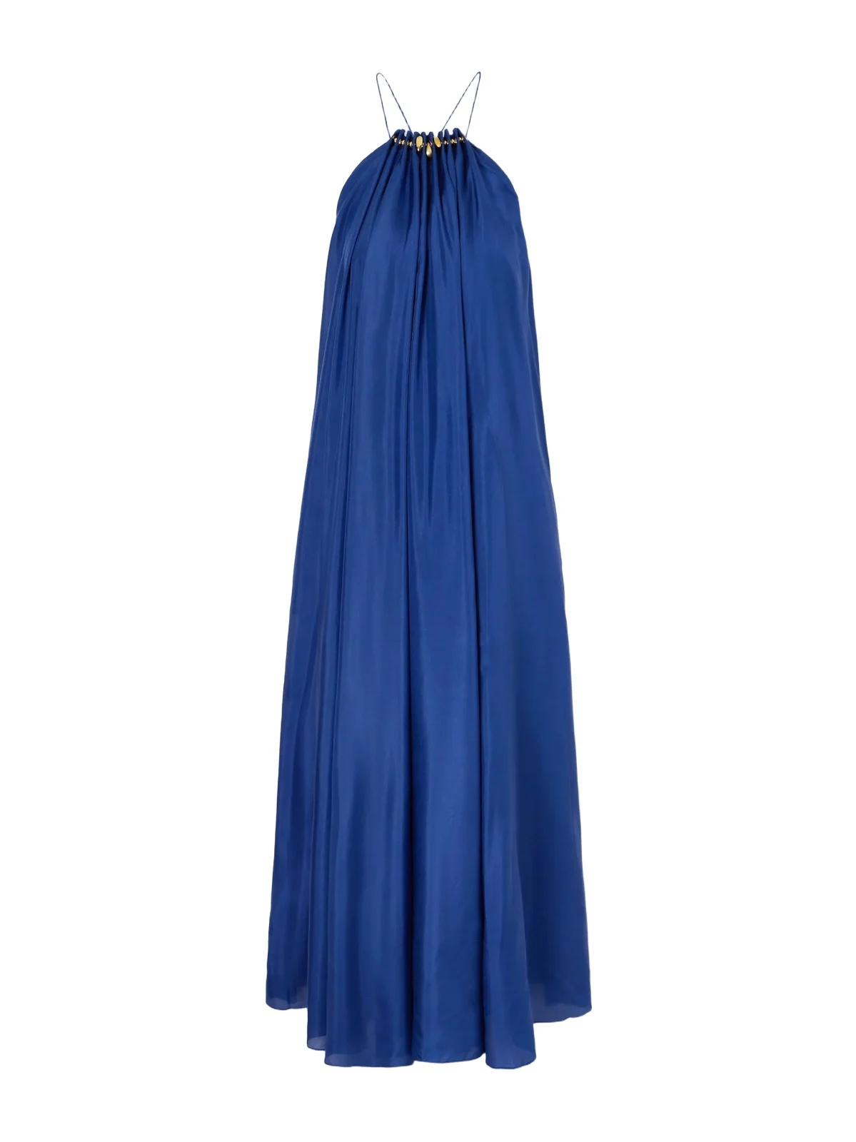 Fairlight Bead-embellished Gathered Silk-satin Maxi Dress Fairlight Bead-embellished Gathered Silk-satin Maxi Dress