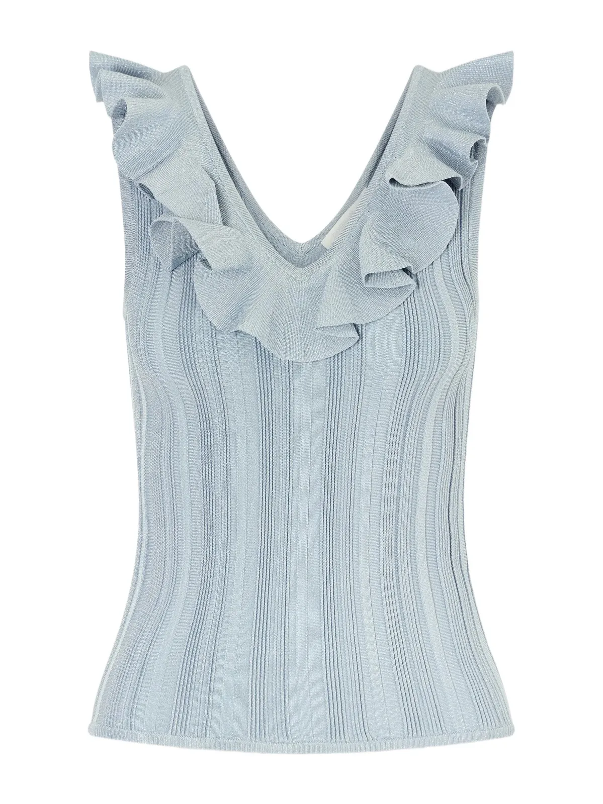 Zimmermann Aster Metallic Ruffled Top