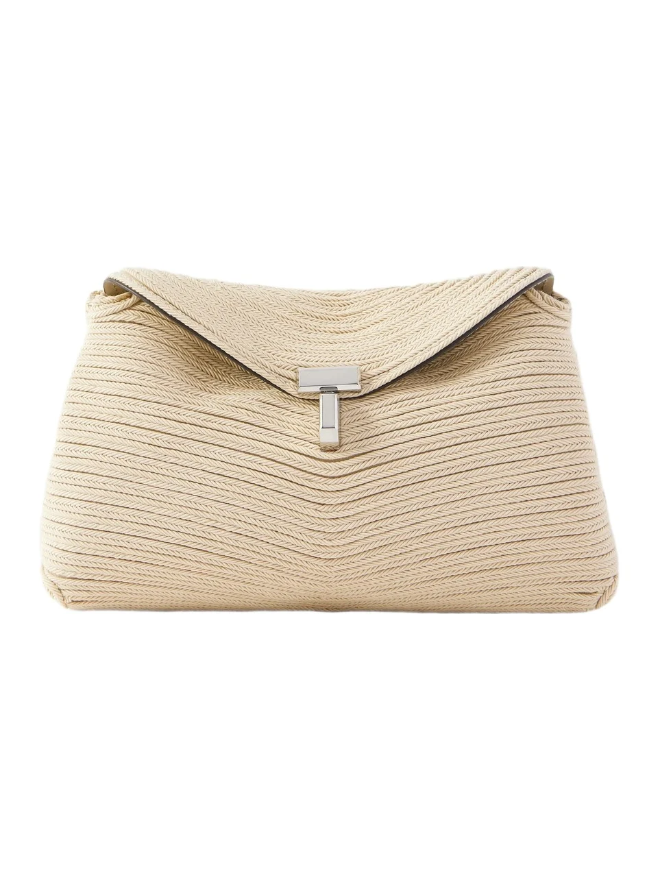 T-lock Mini Woven Clutch