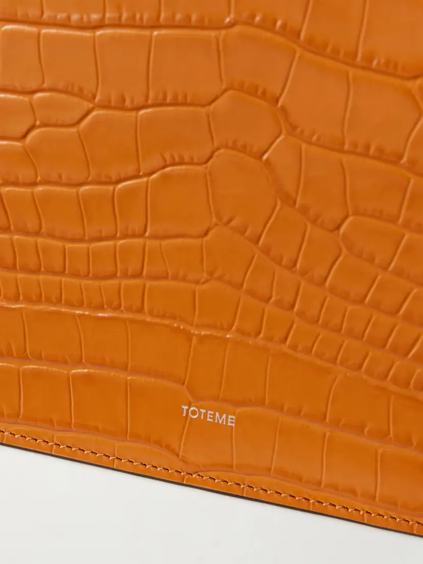 TOTEME Threefold Croc-effect Leather Clutch | Thumbnail 5 TOTEME Threefold Croc-effect Leather Clutch | Thumbnail 5