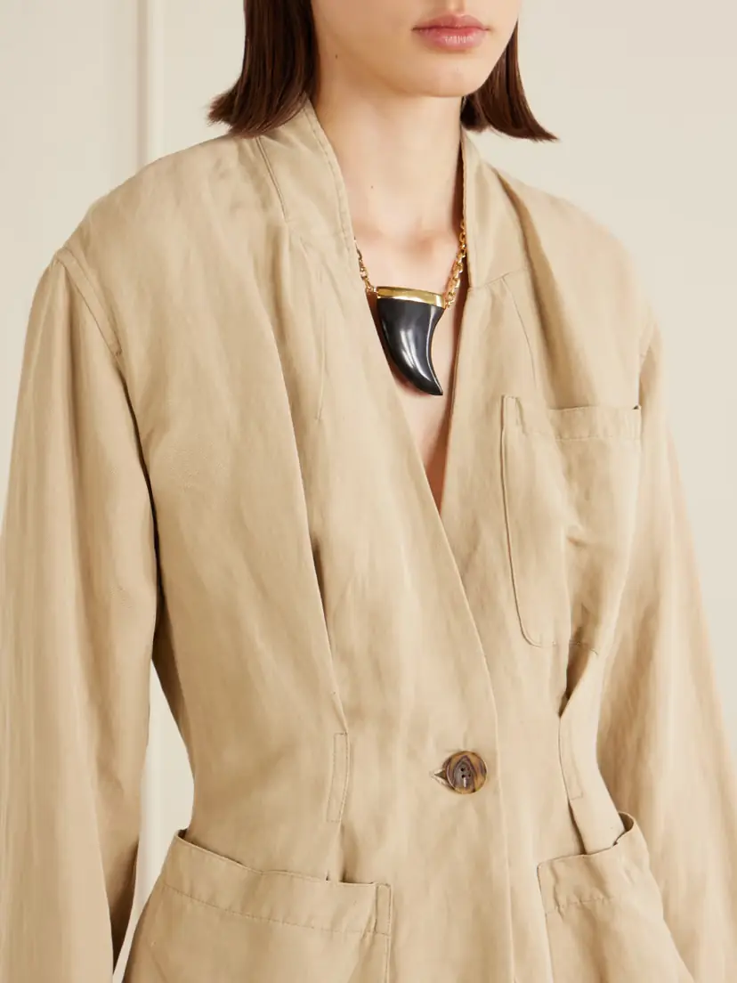 Isabel Marant Soraya Linen And Silk-blend Blazer | Thumbnail 5