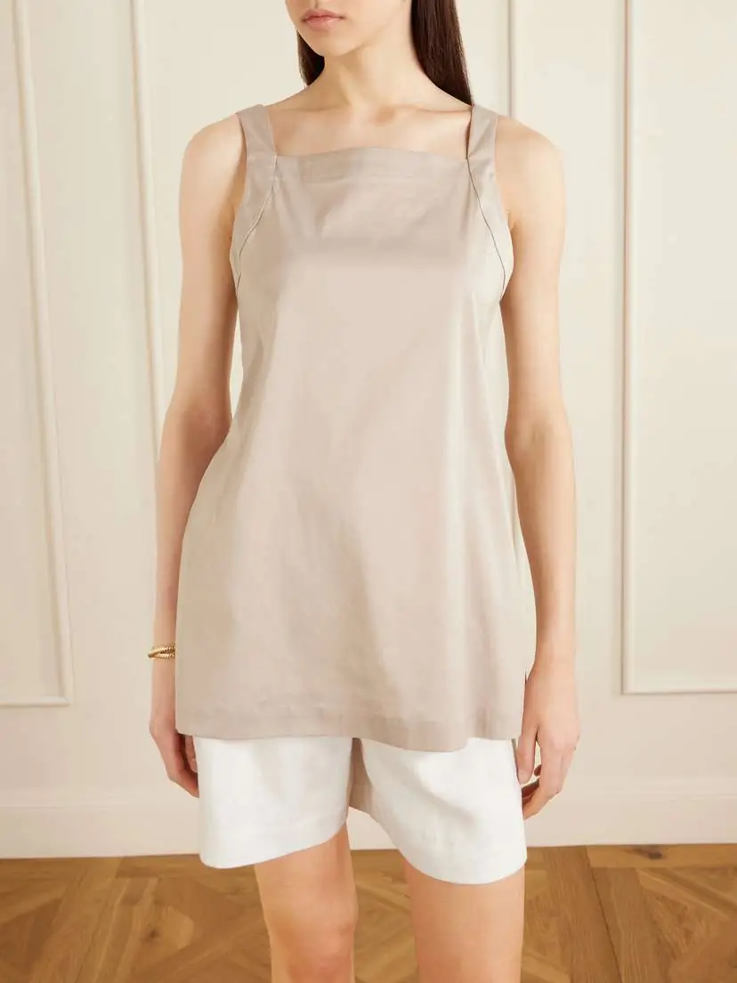 Max Mara Vortice Cotton-blend Top | Thumbnail 3 Max Mara Vortice Cotton-blend Top | Thumbnail 3