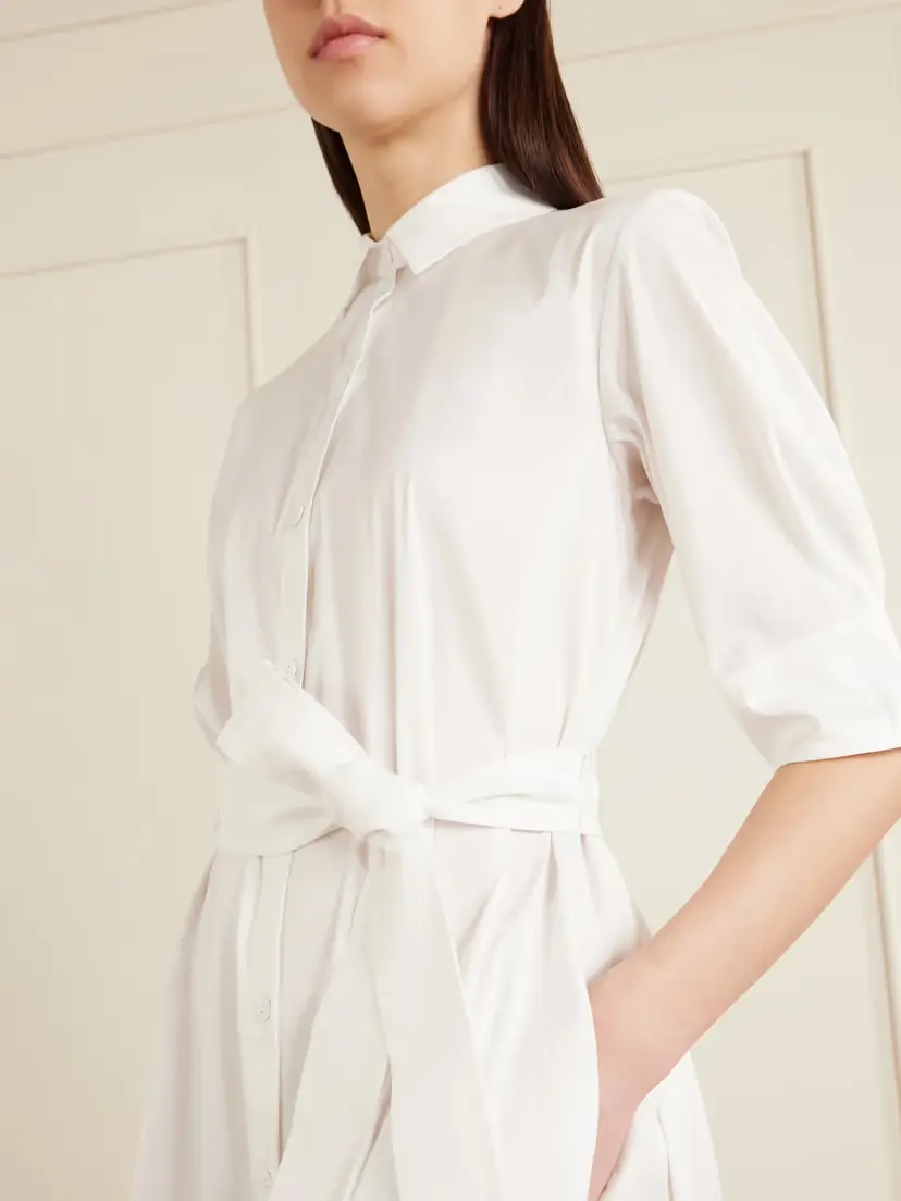 Max Mara Beachwear Cotton-blend Poplin Midi Dress | Thumbnail 4 Max Mara Beachwear Cotton-blend Poplin Midi Dress | Thumbnail 4