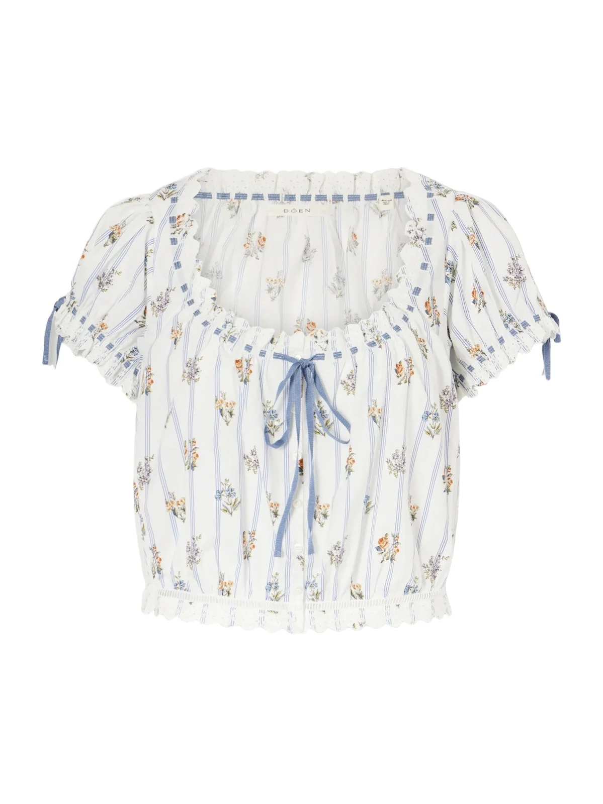 Nera Broderie Anglaise Organic Cotton Blouse Nera Broderie Anglaise Organic Cotton Blouse