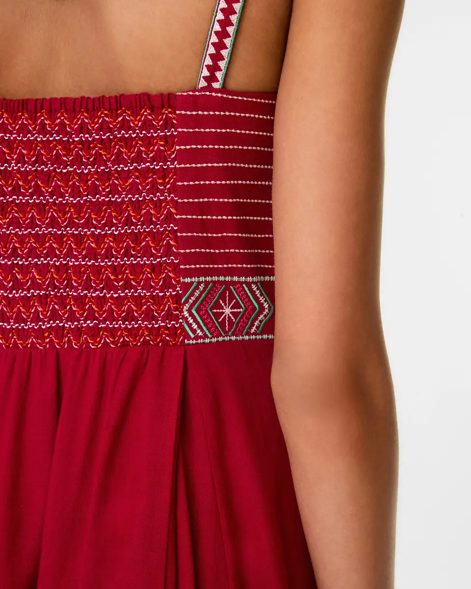 Emporio Sirenuse Elida Dress with Ballerina Embroidery | Thumbnail 12