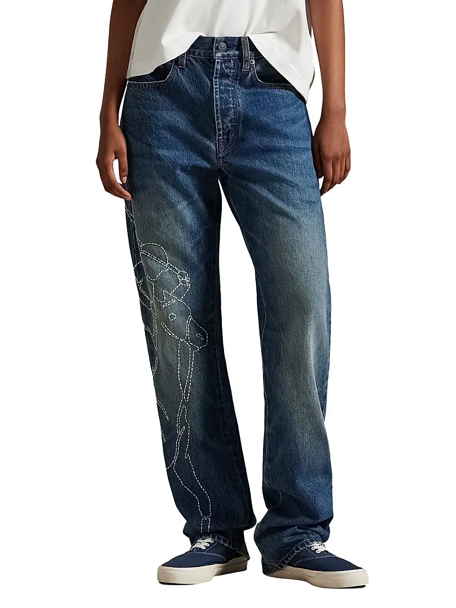 Polo Ralph Lauren Women's Relaxed Straight Jeans | Thumbnail 6 Polo Ralph Lauren Women's Relaxed Straight Jeans | Thumbnail 6