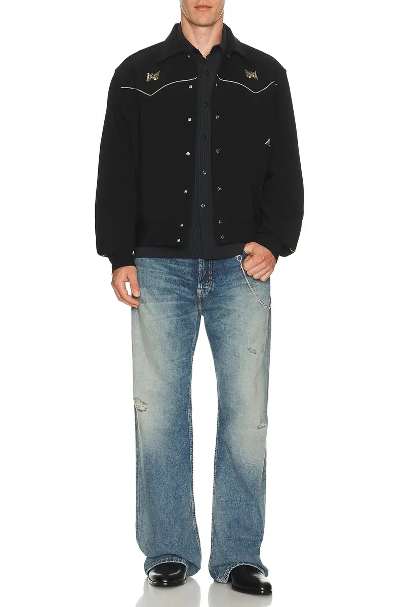 Needles Piping Cowboy Jacket Poly Double Cloth | Thumbnail 3 Needles Piping Cowboy Jacket Poly Double Cloth | Thumbnail 3