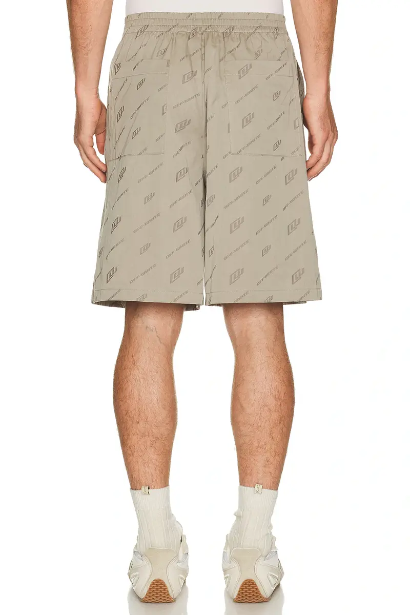Off-White Jacquard Bowl Shorts | Thumbnail 2 Off-White Jacquard Bowl Shorts | Thumbnail 2