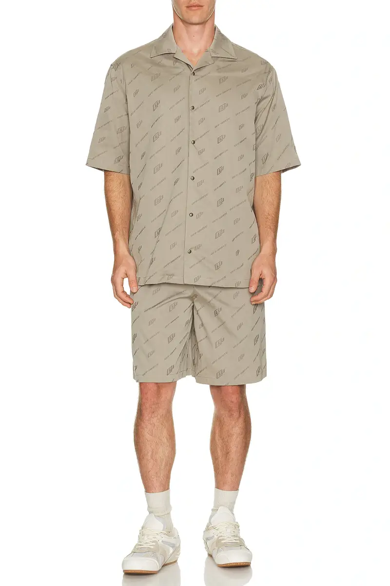 Off-White Jacquard Bowl Shorts | Thumbnail 3 Off-White Jacquard Bowl Shorts | Thumbnail 3