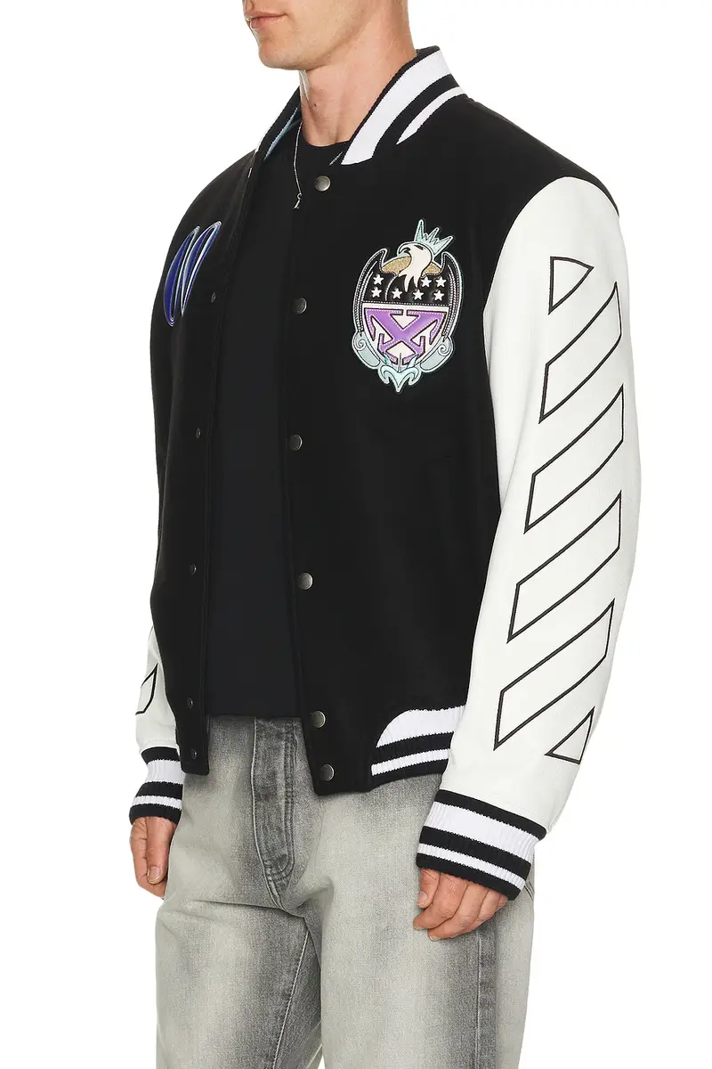 Off-White Royal Jewels Wool Varsity Jacket | Thumbnail 2