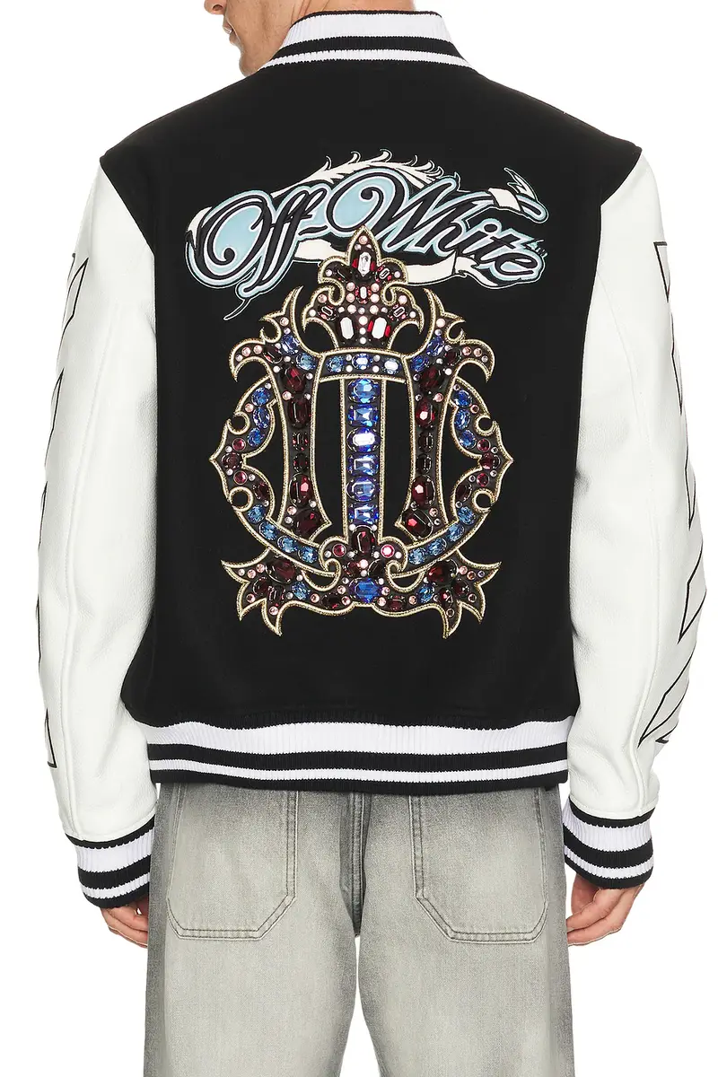 Off-White Royal Jewels Wool Varsity Jacket | Thumbnail 3