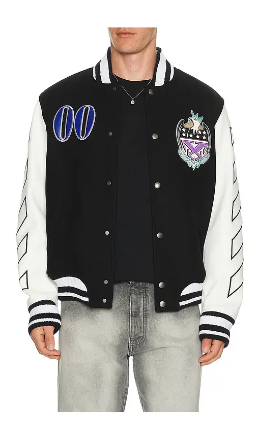 Off-White Royal Jewels Wool Varsity Jacket | Thumbnail 7